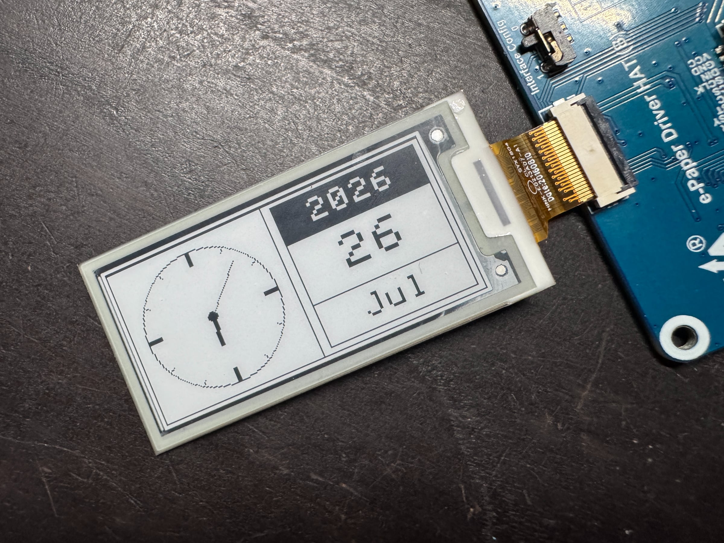 FILL: photo — the finished clock